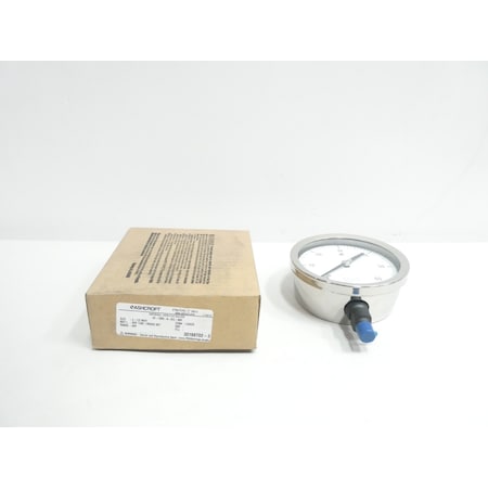 Ashcroft 45-1009-A-02L-60# 4-1/2IN 1/4IN 0-60PSI NPT PRESSURE GAUGE 45-1009-A-02L-60#